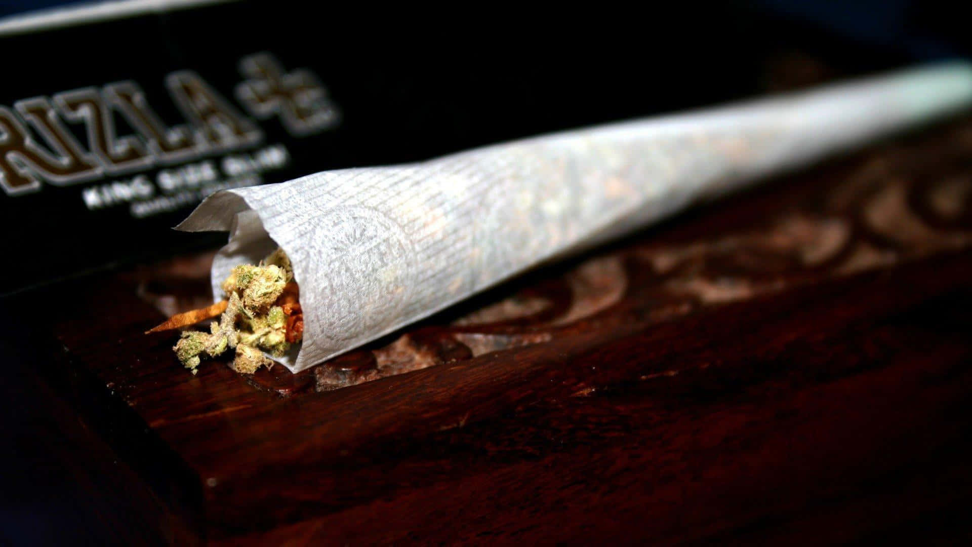 cannabis, joint, branded box, Full HD Desktop Wallpaper