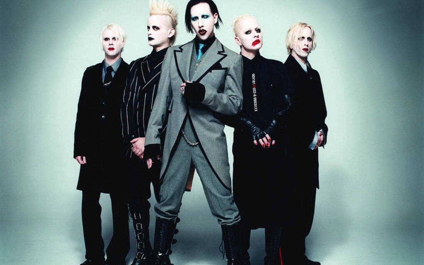 Marilyn Manson, goth rock, pale makeup, HD Desktop Wallpaper