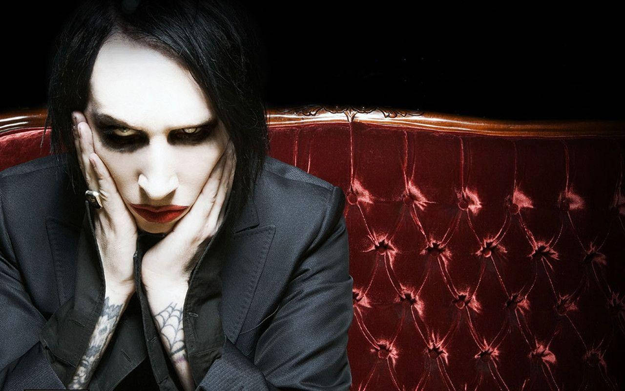 Marilyn Manson, gothic musician, pale makeup, HD Desktop Wallpaper