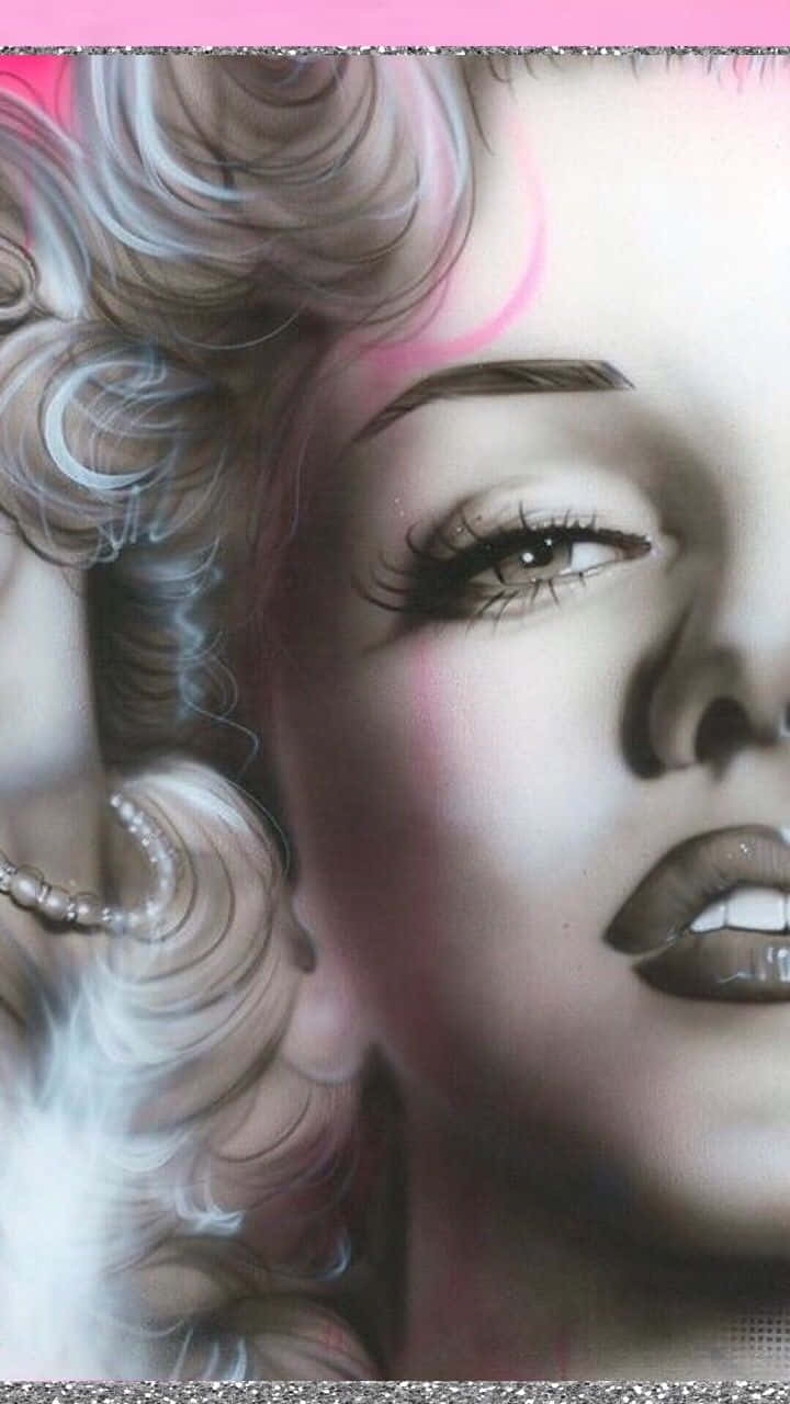 Marilyn Monroe, iPhone, voluminous curls, HD Phone Wallpaper