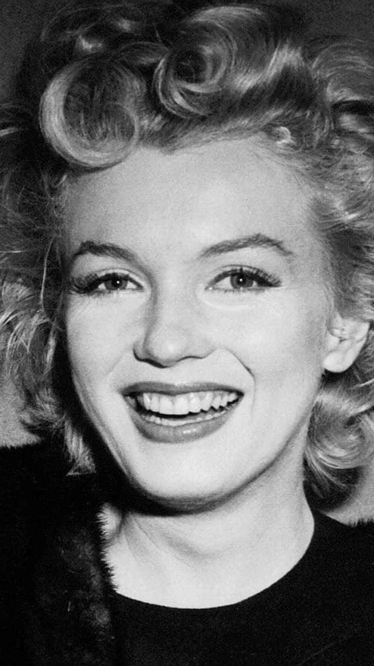 Marilyn Monroe, iPhone, black and white portrait, HD Phone Wallpaper