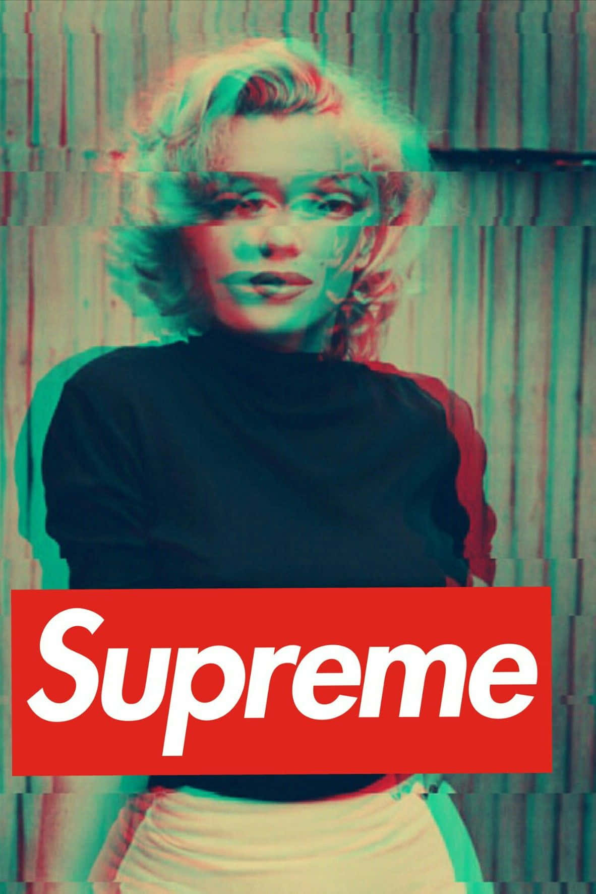 Marilyn Monroe, iPhone, glitched portrait, HD Phone Wallpaper