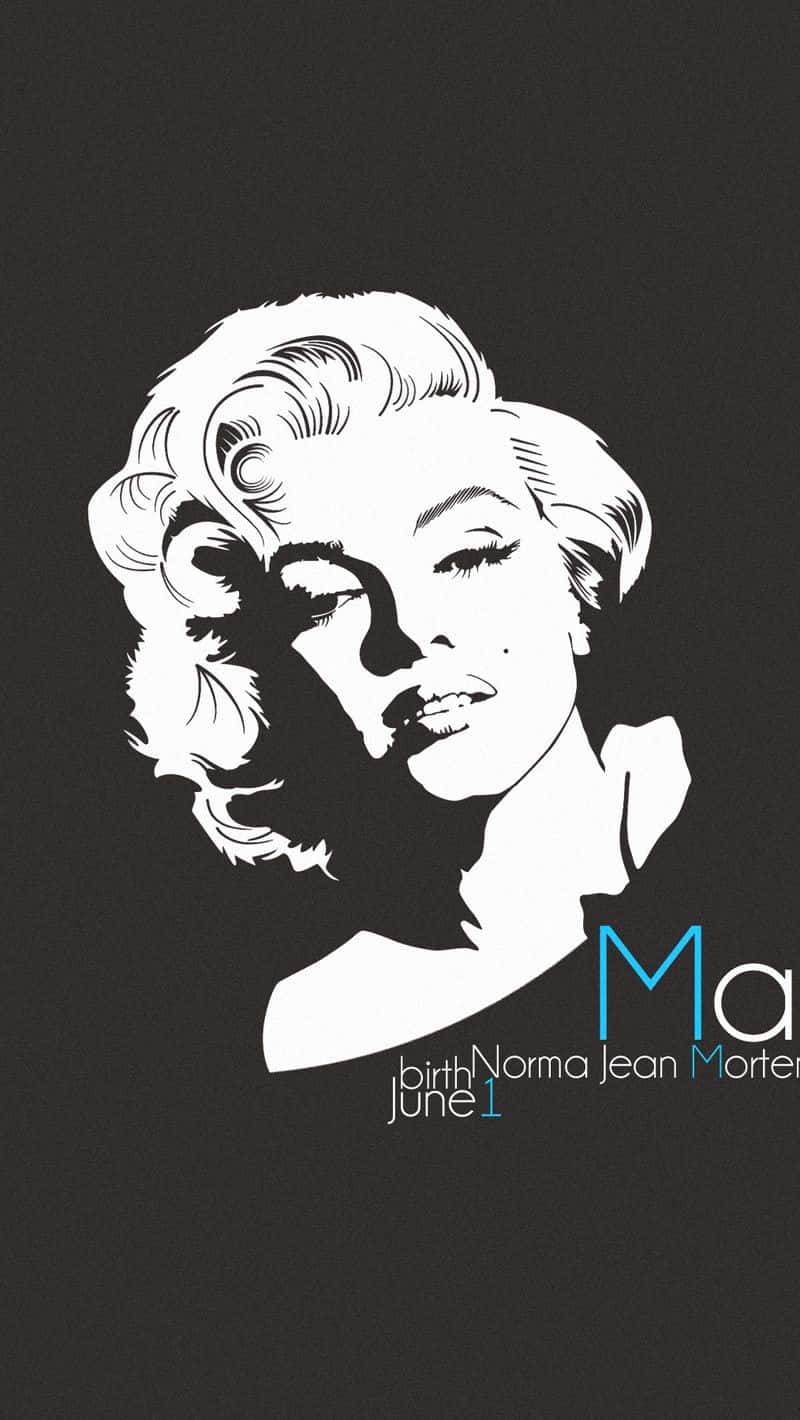 Marilyn Monroe, iPhone, black and white, HD Phone Wallpaper