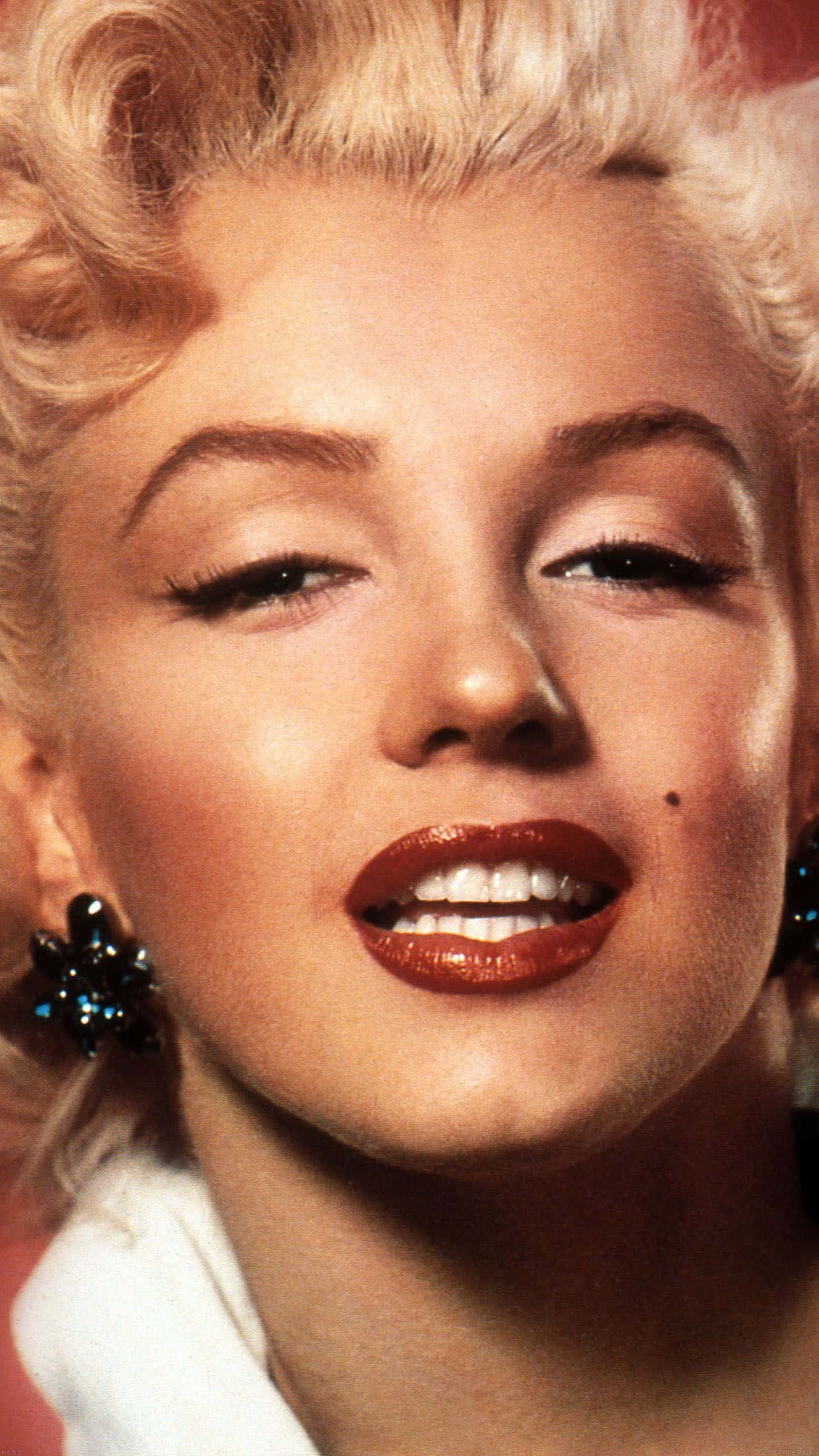 Marilyn Monroe, iPhone, blonde curls, Full HD Phone Wallpaper