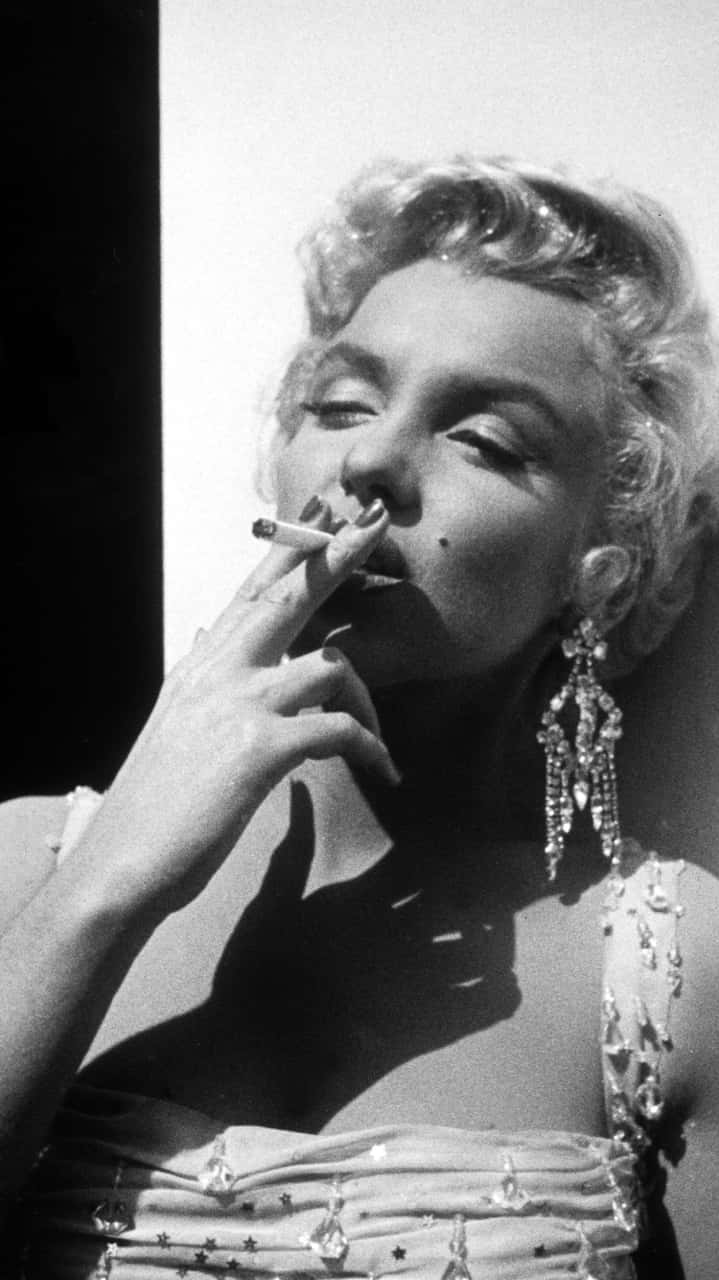 Marilyn Monroe, iPhone, black and white portrait, HD Phone Wallpaper
