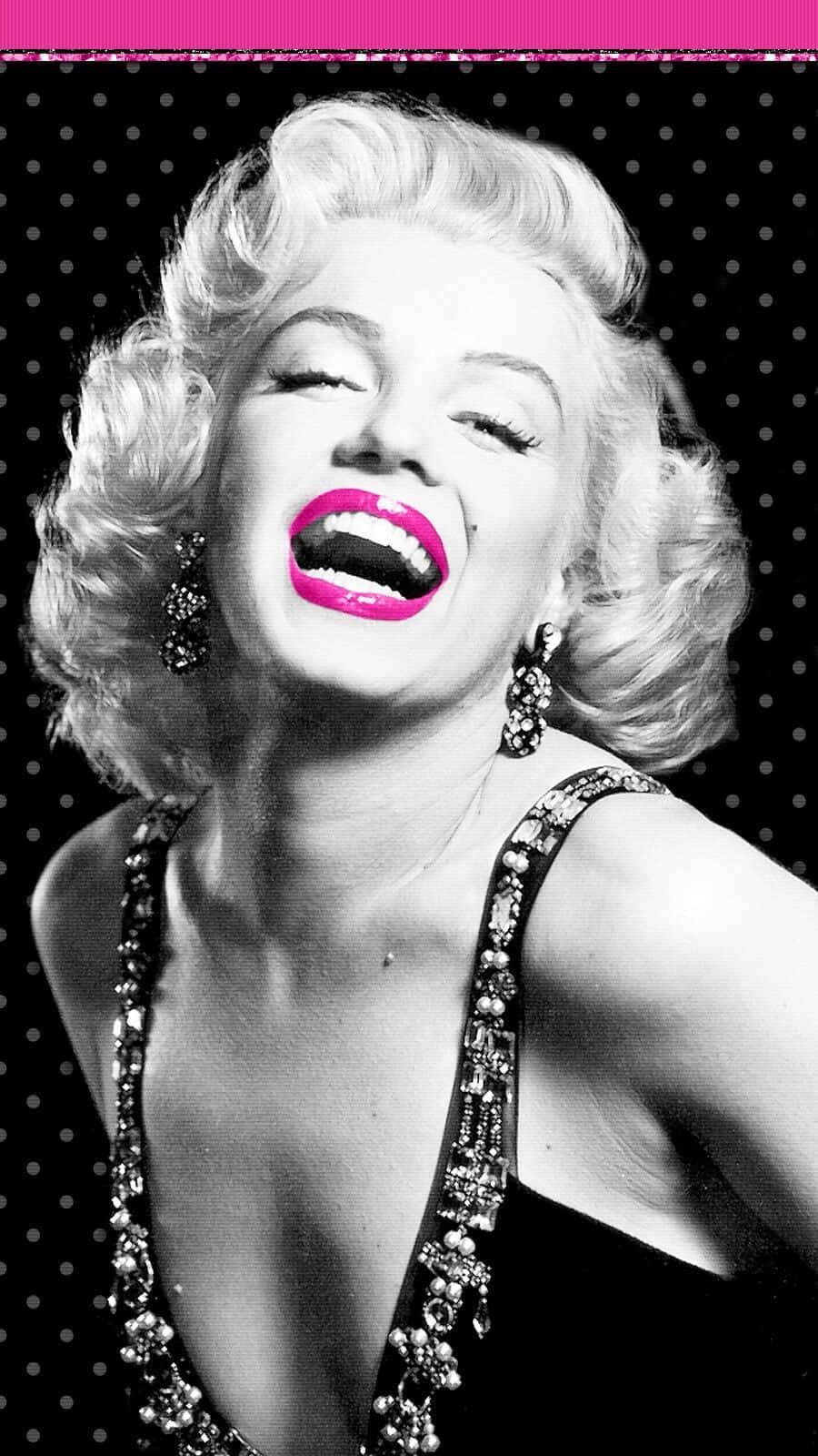 Marilyn Monroe, blonde curls, bright pink lips, HD Phone Wallpaper