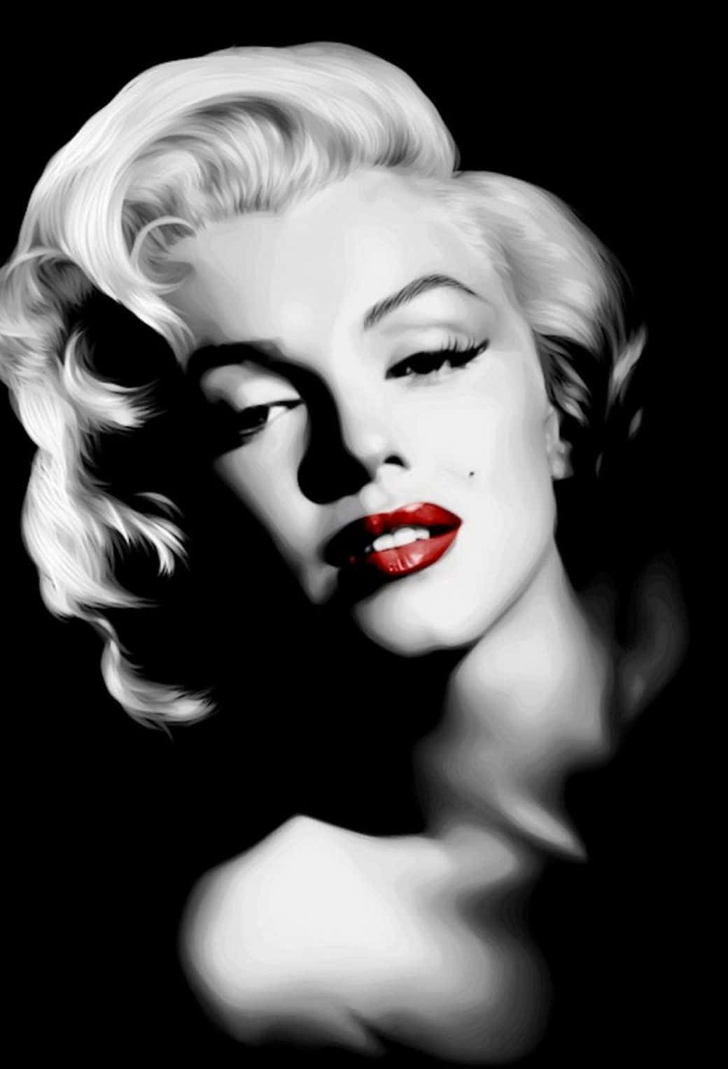 Marilyn Monroe, iPhone, black and white portrait, HD Phone Wallpaper