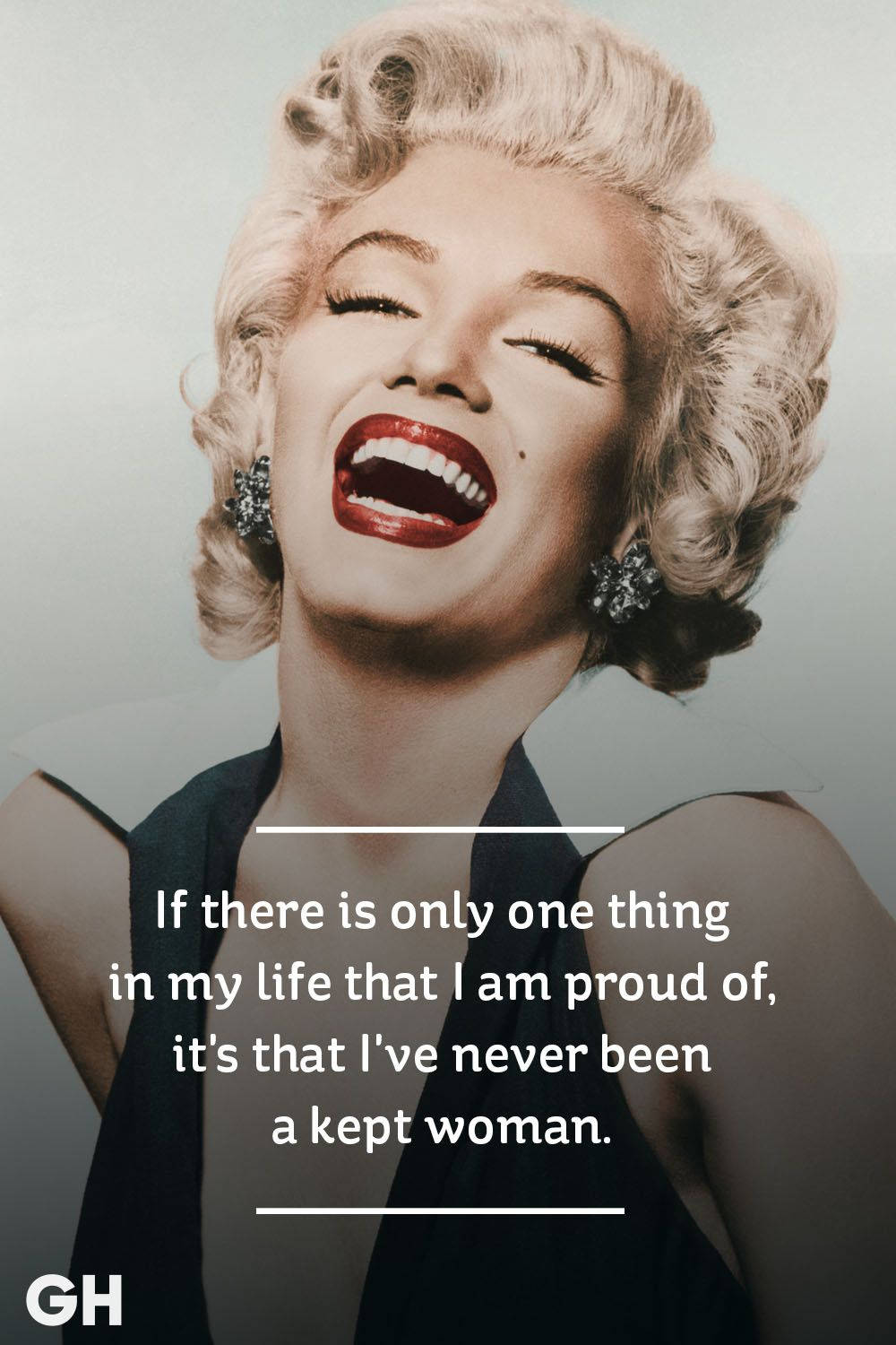 Marilyn Monroe, red lipstick, sparkling earrings, HD Phone Wallpaper