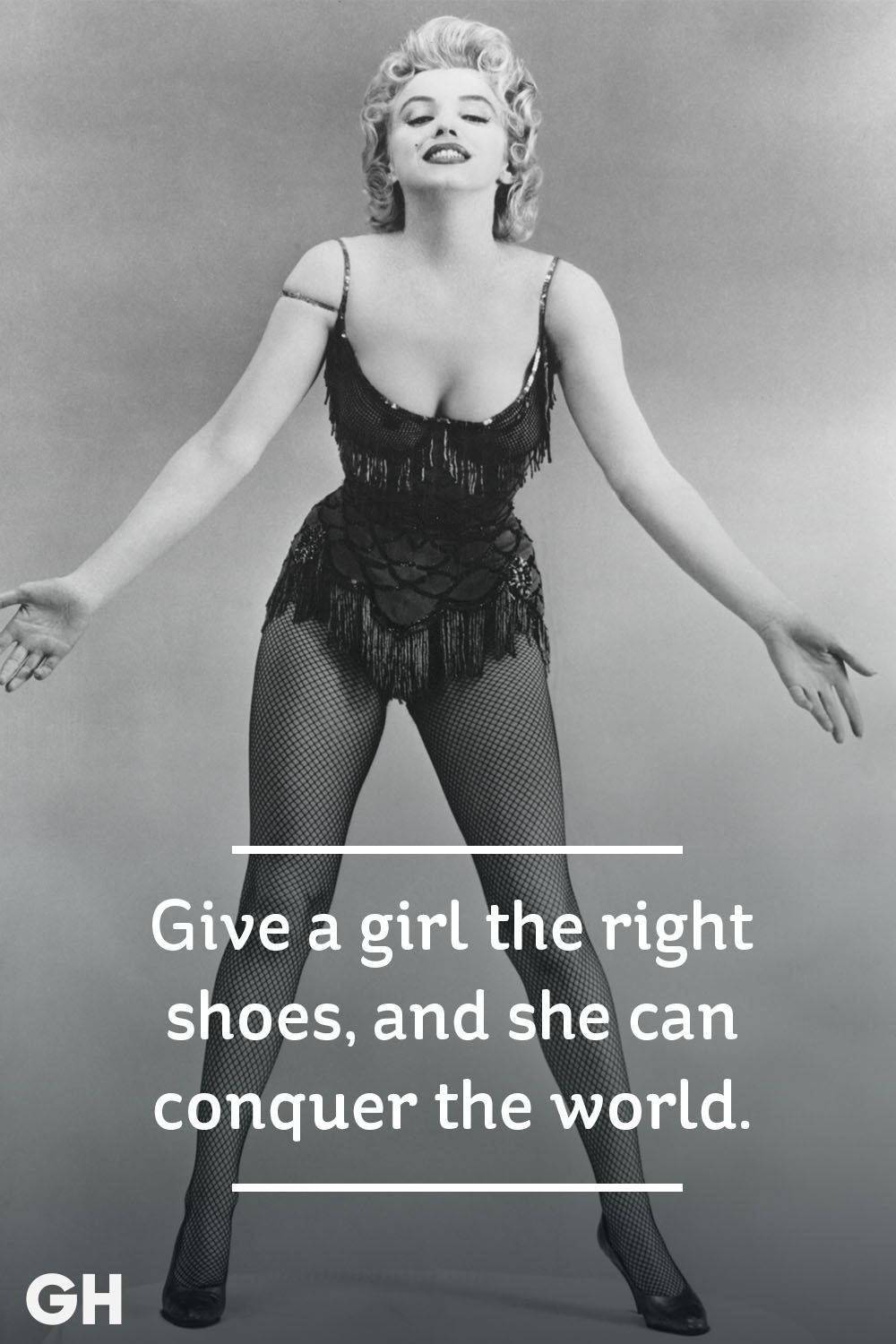 Marilyn Monroe, fringed bodysuit, fishnet stockings, HD Phone Wallpaper