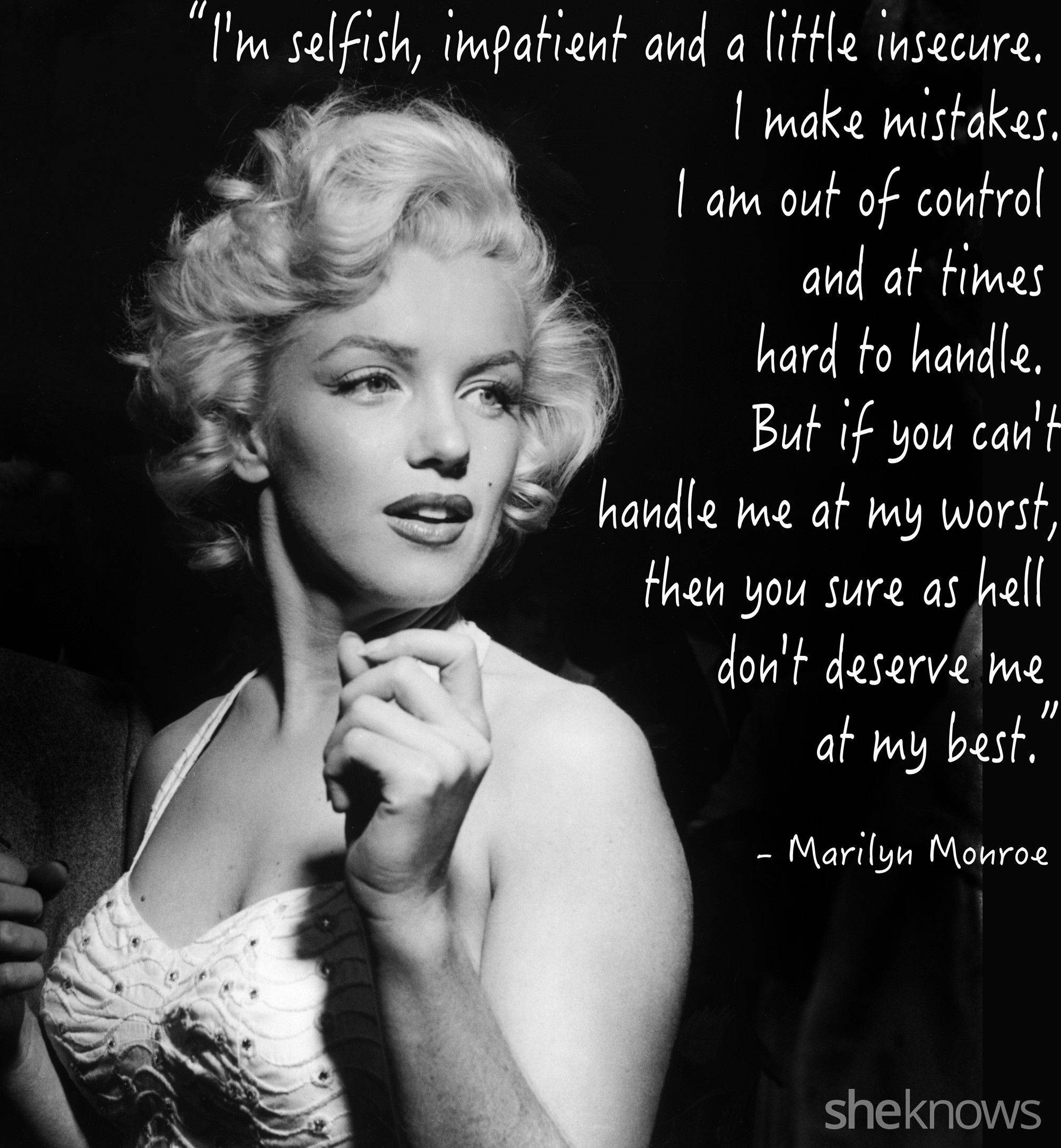 Marilyn Monroe, black and white portrait, candid expression, Full HD Phone Wallpaper