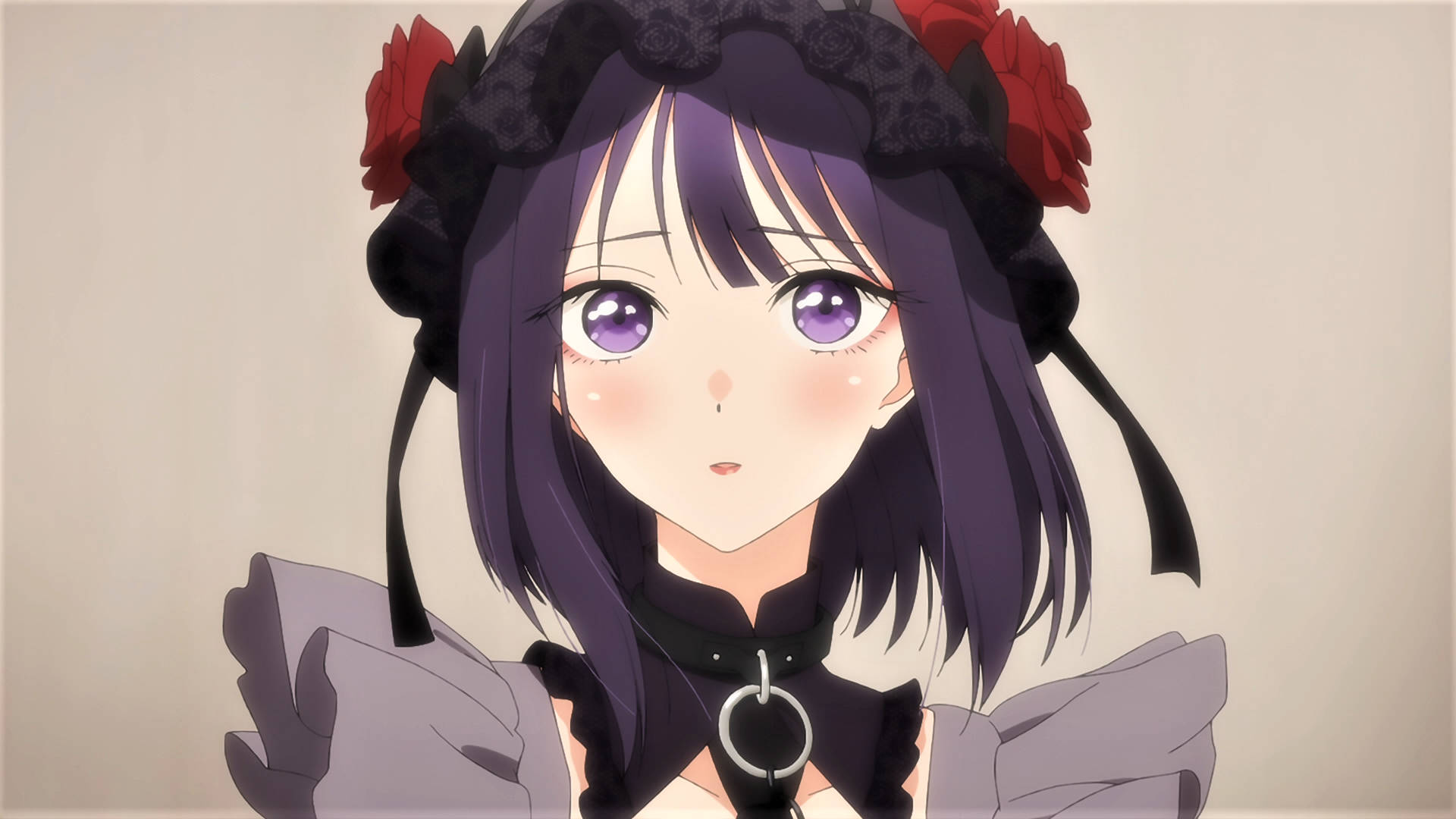 Marin Kitagawa, purple hair, red roses, Full HD Desktop Wallpaper