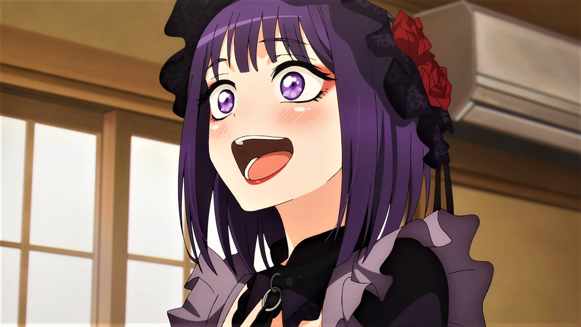 Marin Kitagawa, purple hair, purple eyes, Full HD Desktop Wallpaper