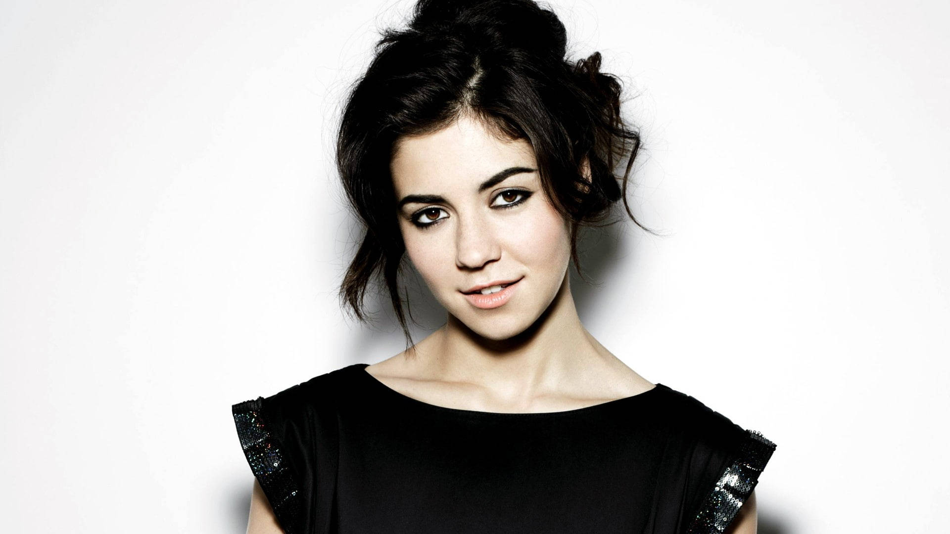 Marina and the diamonds, smile, dark hair, Full HD Desktop Wallpaper