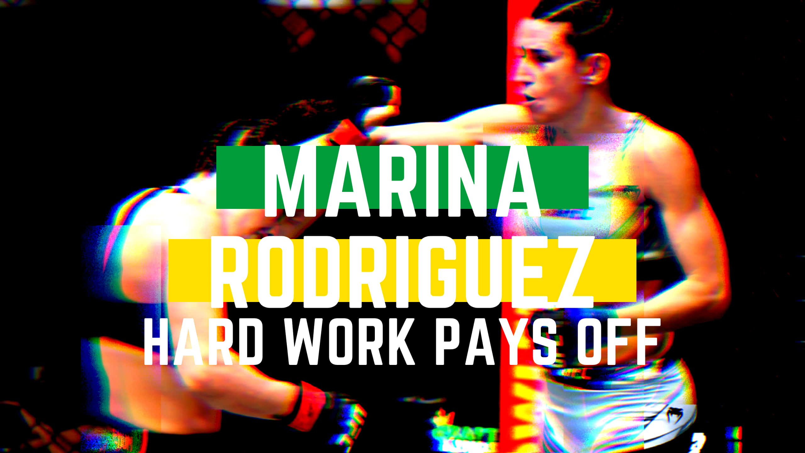 Marina Rodriguez, cage match, powerful punch, 2K Desktop Wallpaper