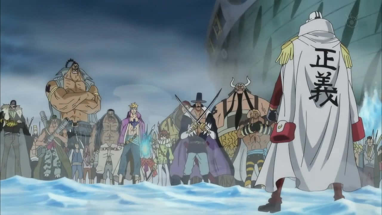 Marineford Aftermath, anime pirates, snowy ground, HD Desktop Wallpaper