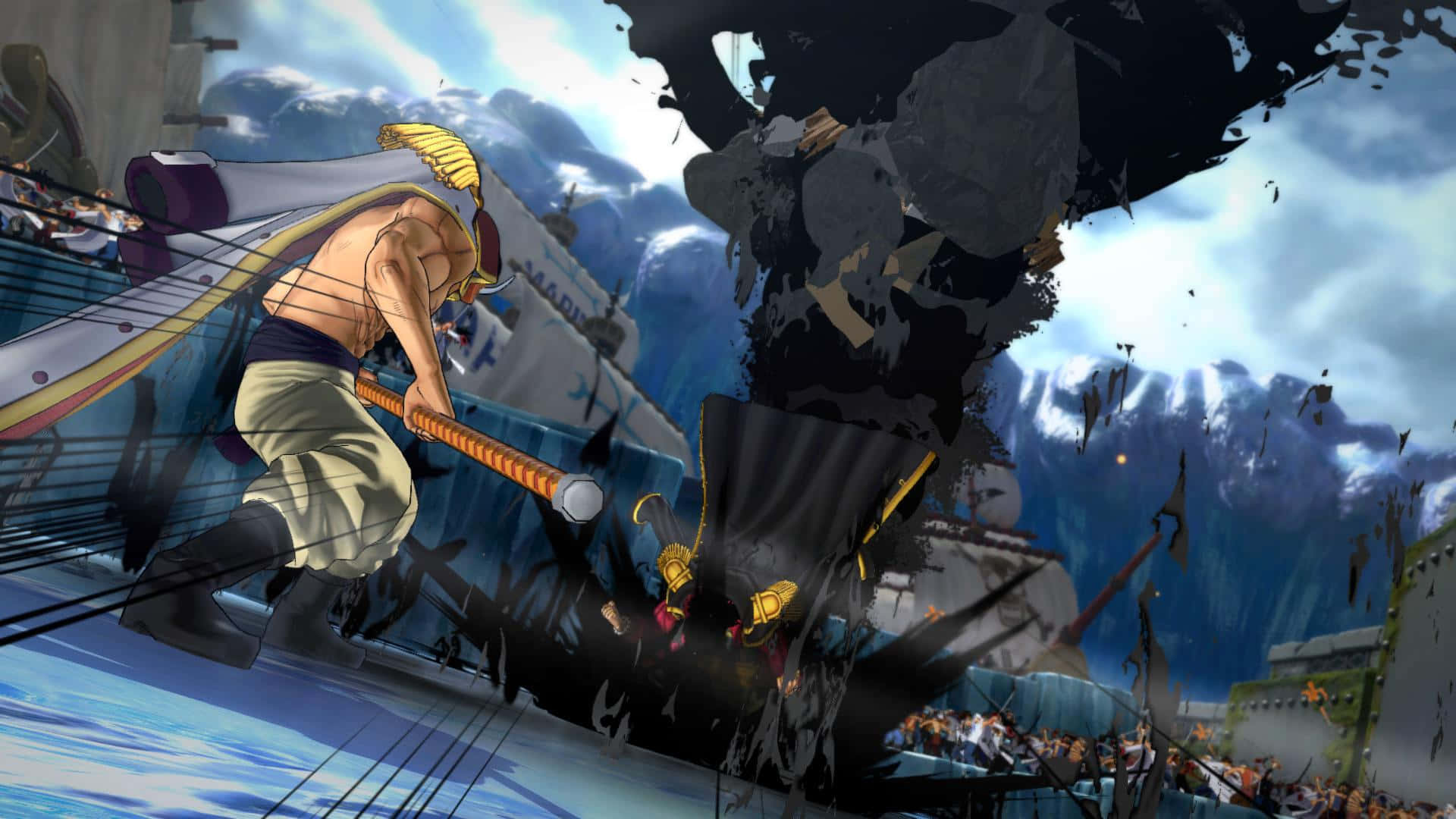 Marineford, 1920 x 1080, anime warrior, Full HD Desktop Wallpaper