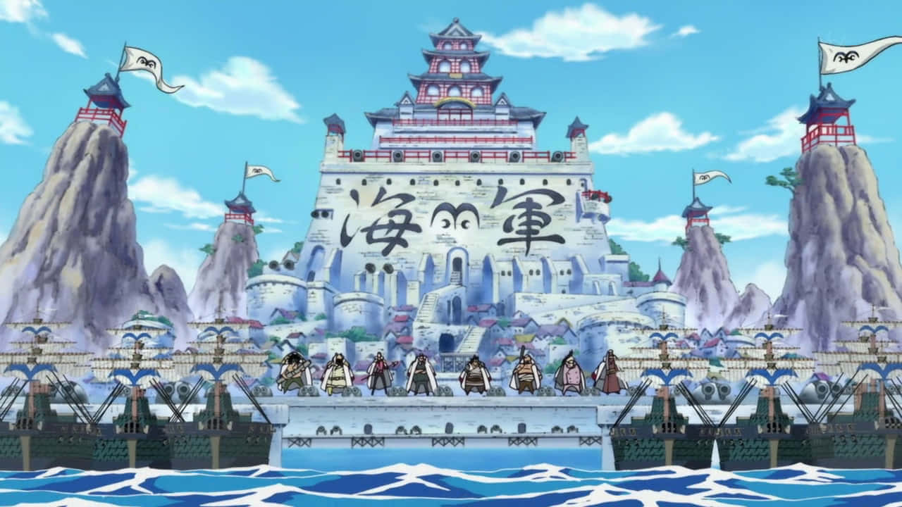 Marineford Aftermath, Anime castle fortress, 海軍 (海軍 characters), HD Desktop Wallpaper