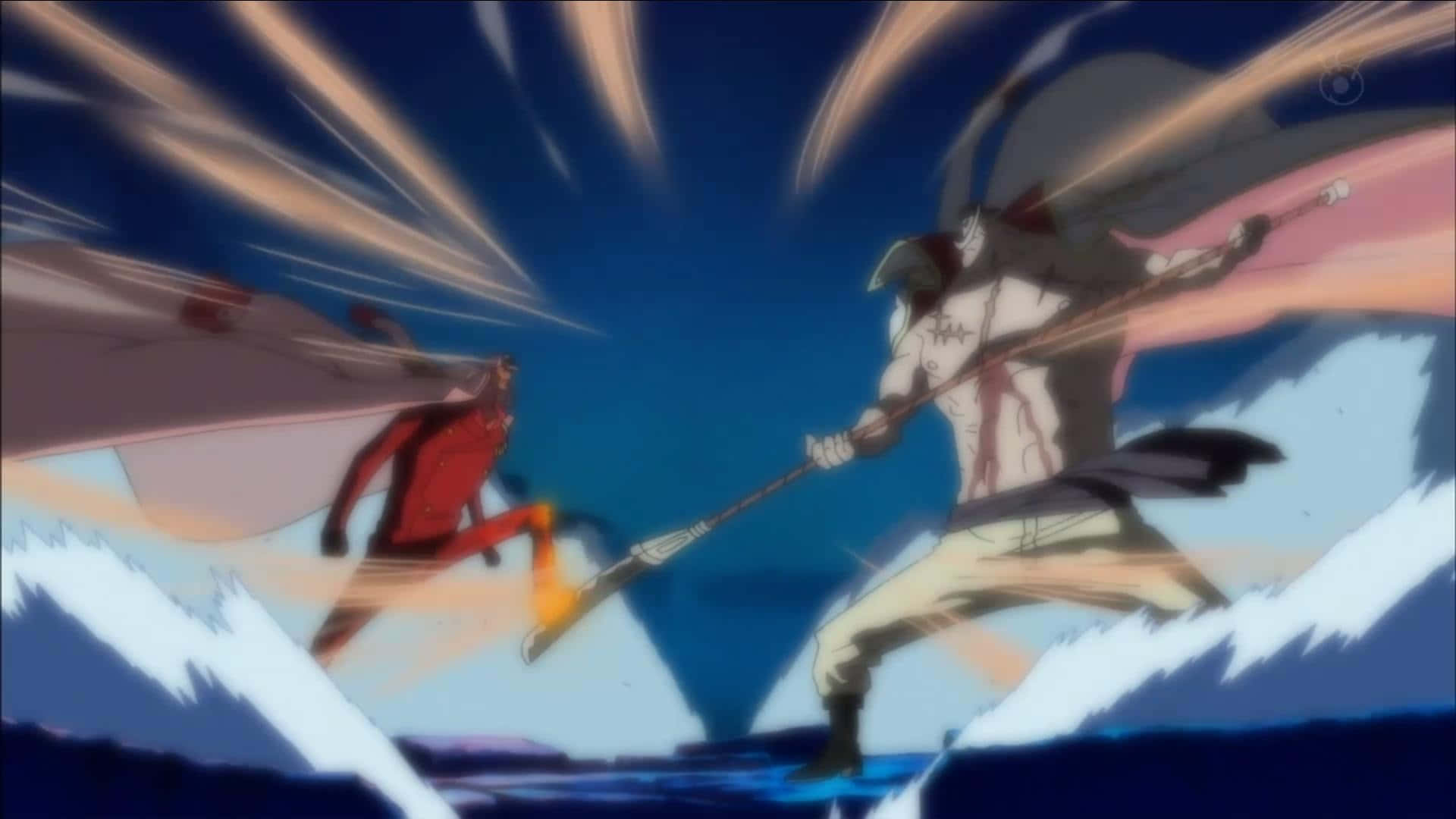 Marineford War, snowy mountain battlefield, anime warriors, Full HD Desktop Wallpaper