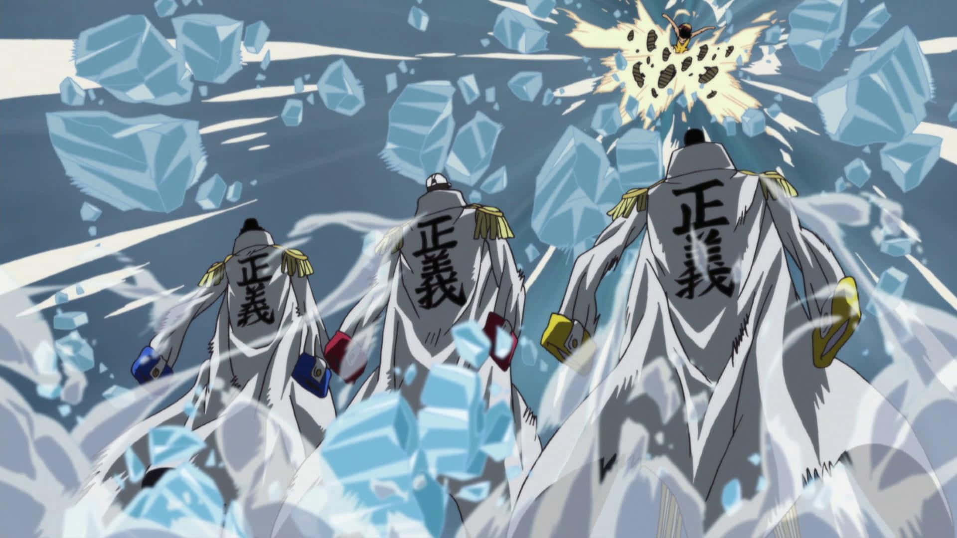 Marineford War, anime characters, white coats, Full HD Desktop Wallpaper