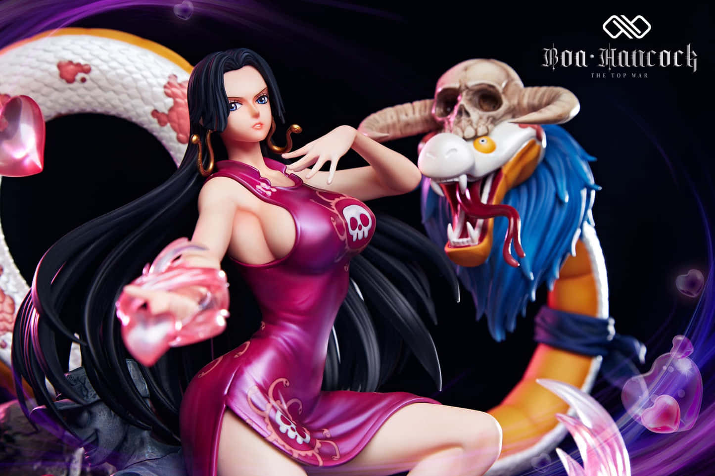 Marineford War, pink dress, skull motif, HD Desktop Wallpaper