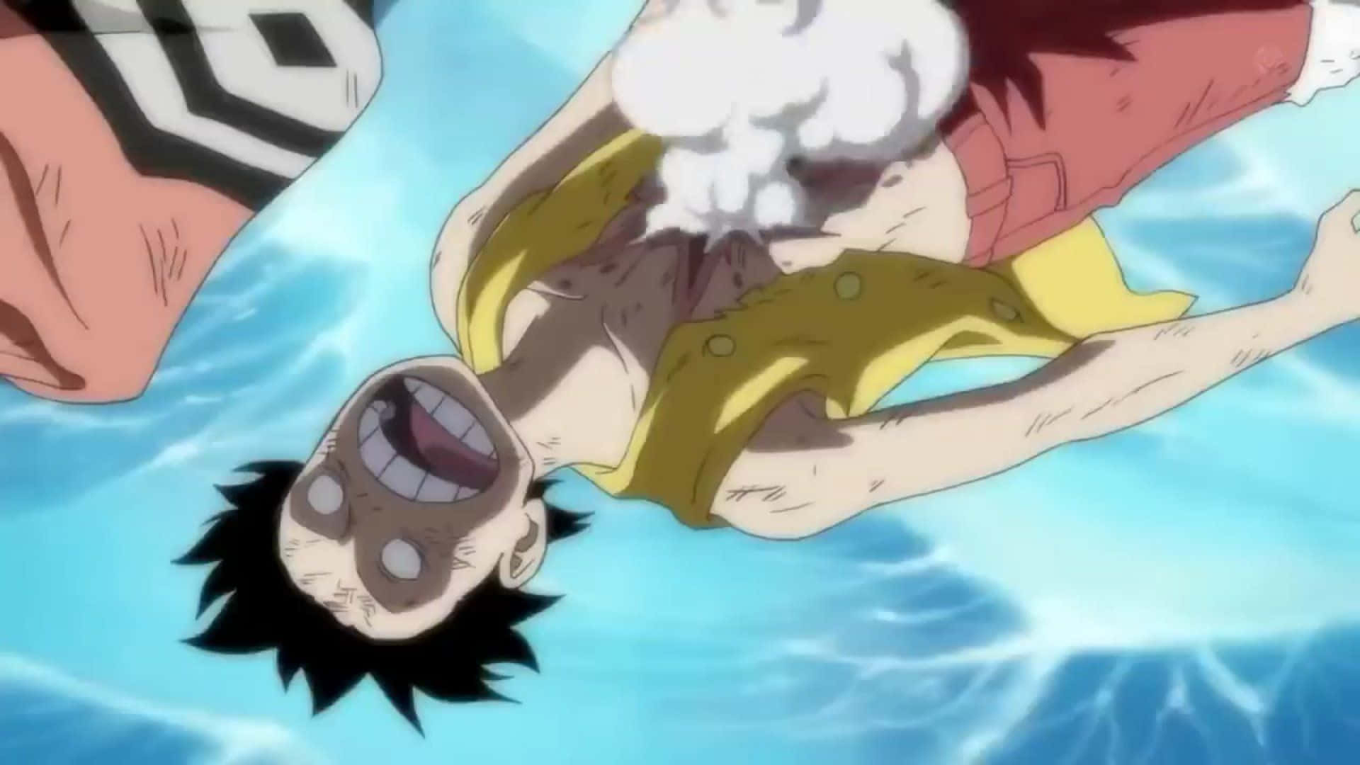 Marineford War, black hair, yellow vest, Full HD Desktop Wallpaper