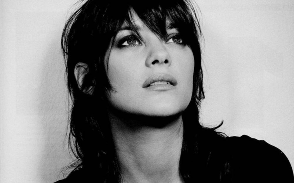 Marion Cotillard, grayscale, black and white portrait, SD Desktop Wallpaper
