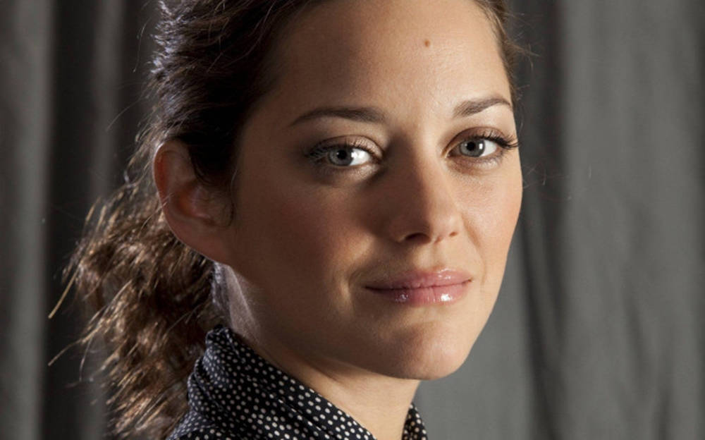 Marion Cotillard, dark hair, ponytail, SD Desktop Wallpaper