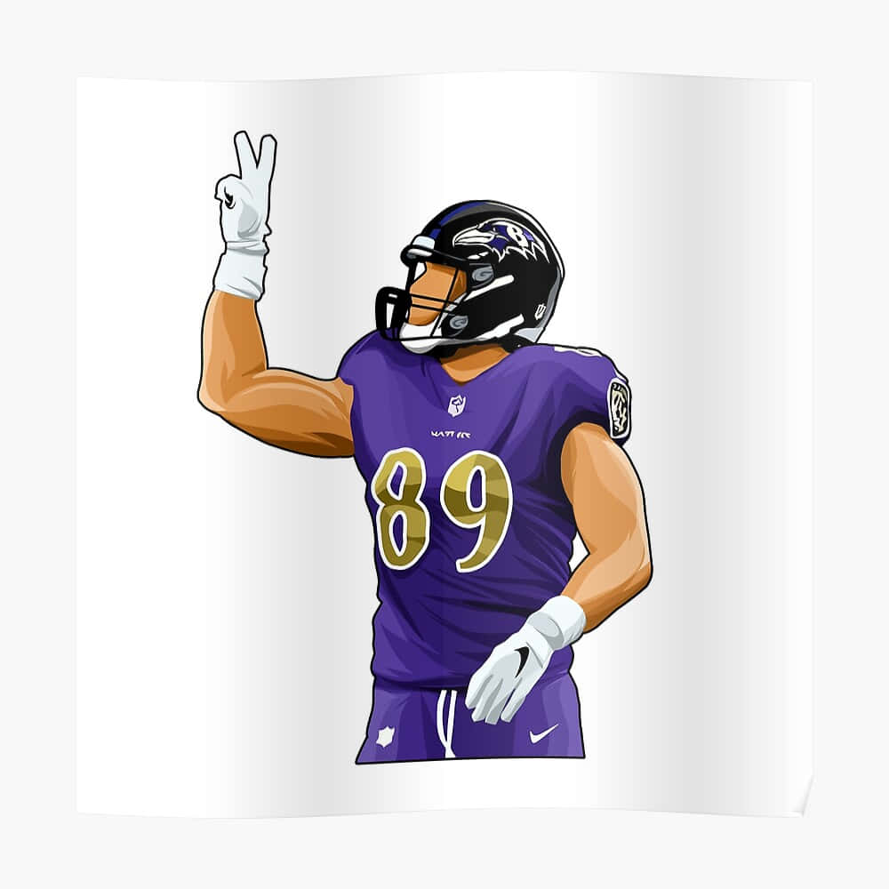 Mark Andrews, purple jersey, number 89, SD Desktop Wallpaper