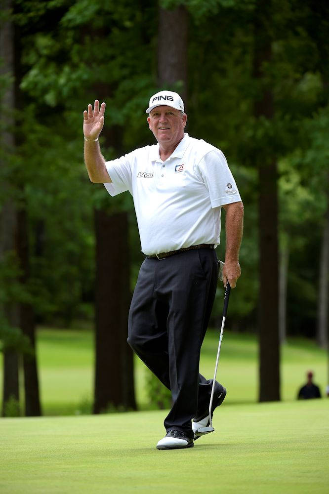 Mark Calcavecchia, white cap, white shirt, SD Phone Wallpaper