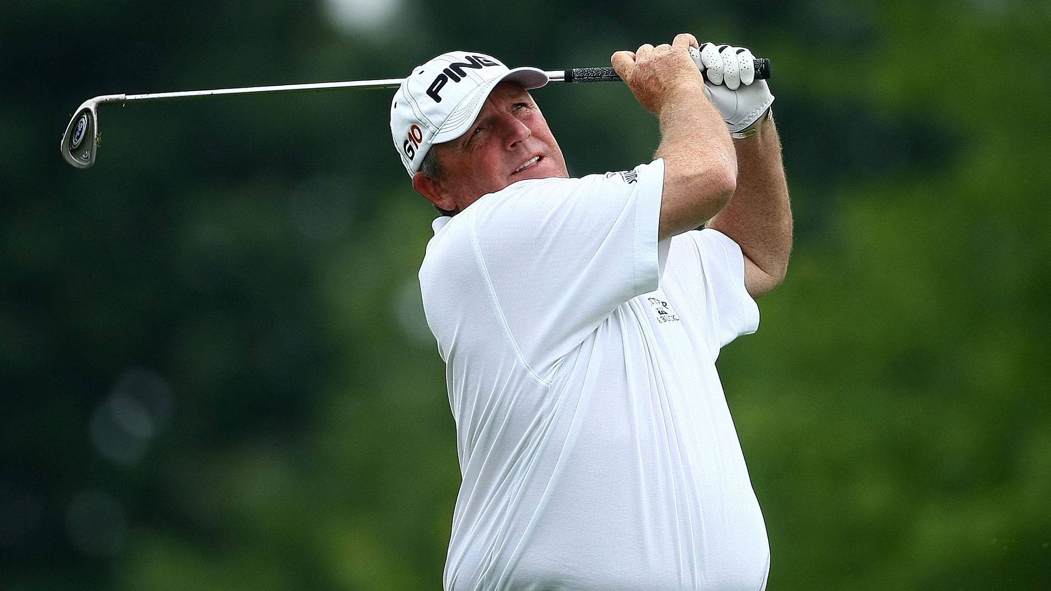 Mark Calcavecchia, white, swinging, Full HD Desktop Wallpaper