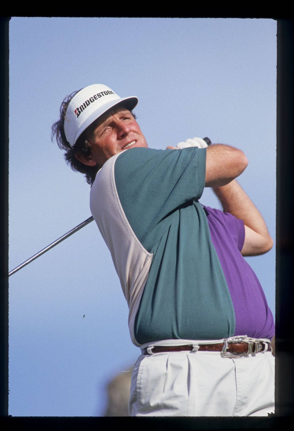 Mark Calcavecchia, Bridgestone cap, colorful shirt, HD Phone Wallpaper