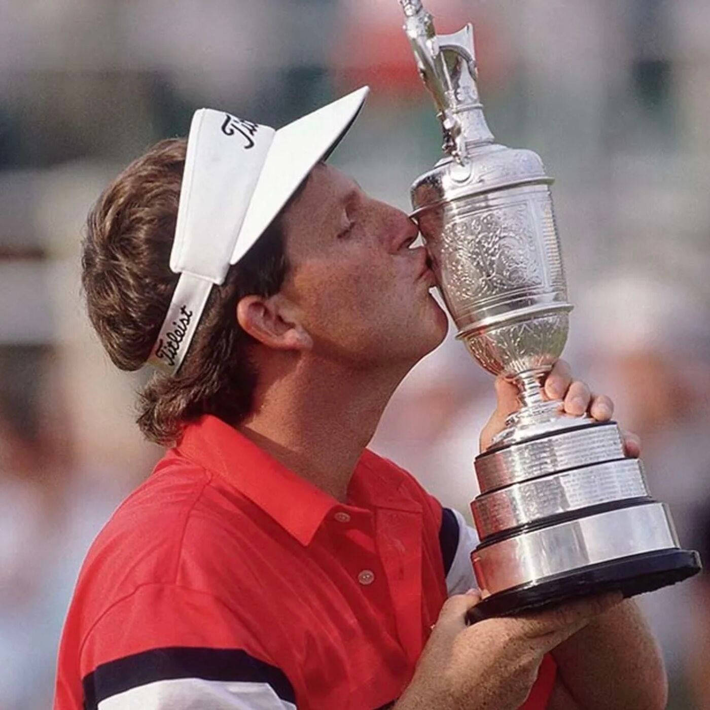 Mark Calcavecchia, red shirt, silver Masters trophy, HD Desktop Wallpaper