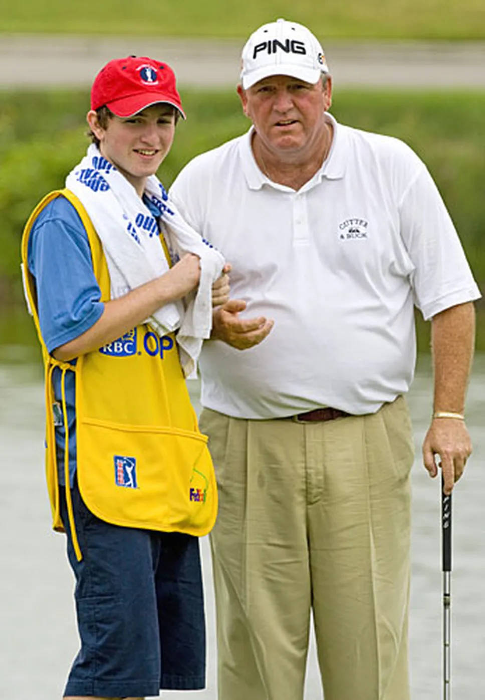 Mark Calcavecchia, son, yellow vest, HD Phone Wallpaper