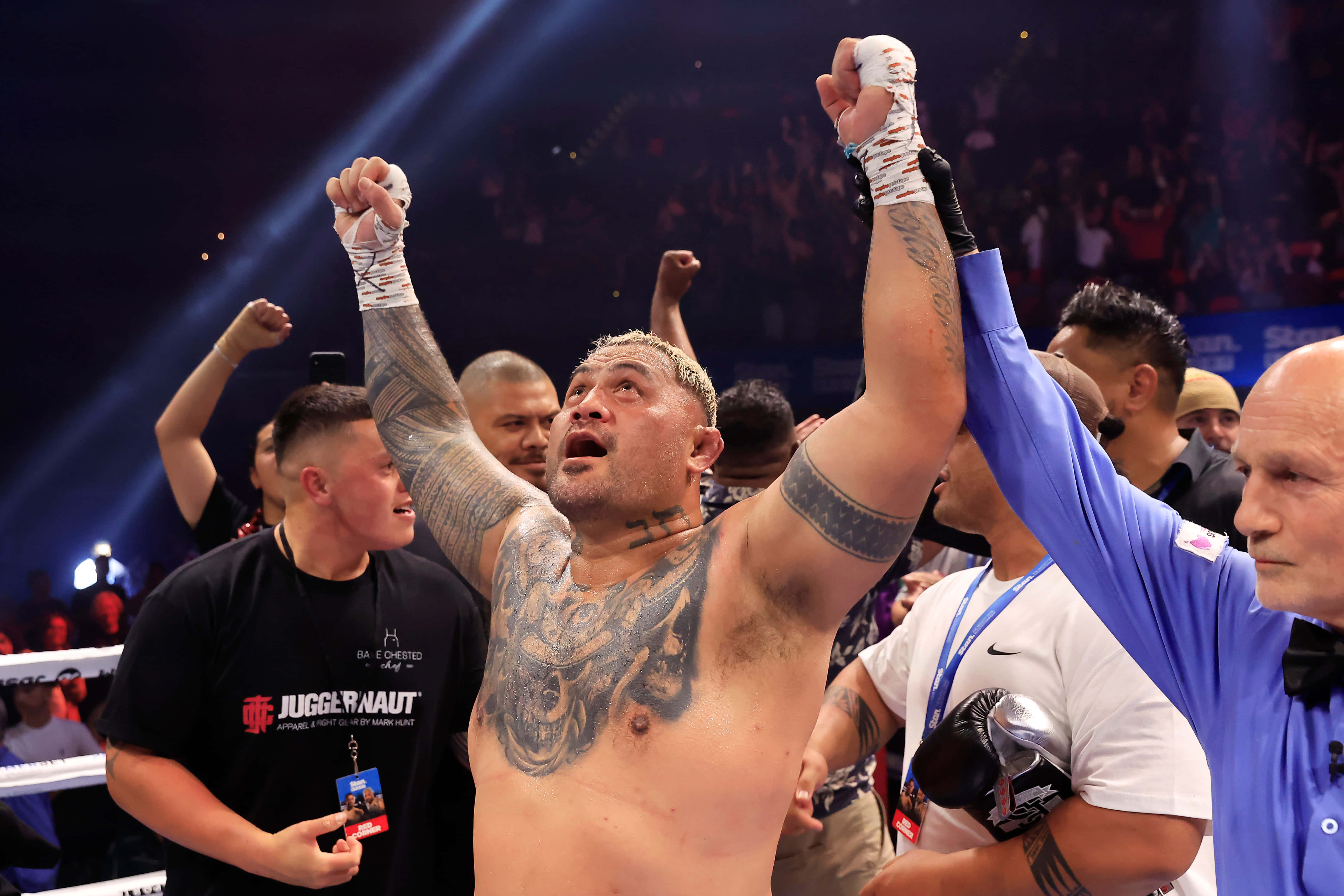Mark Hunt, referee, ring, 4K Desktop Wallpaper