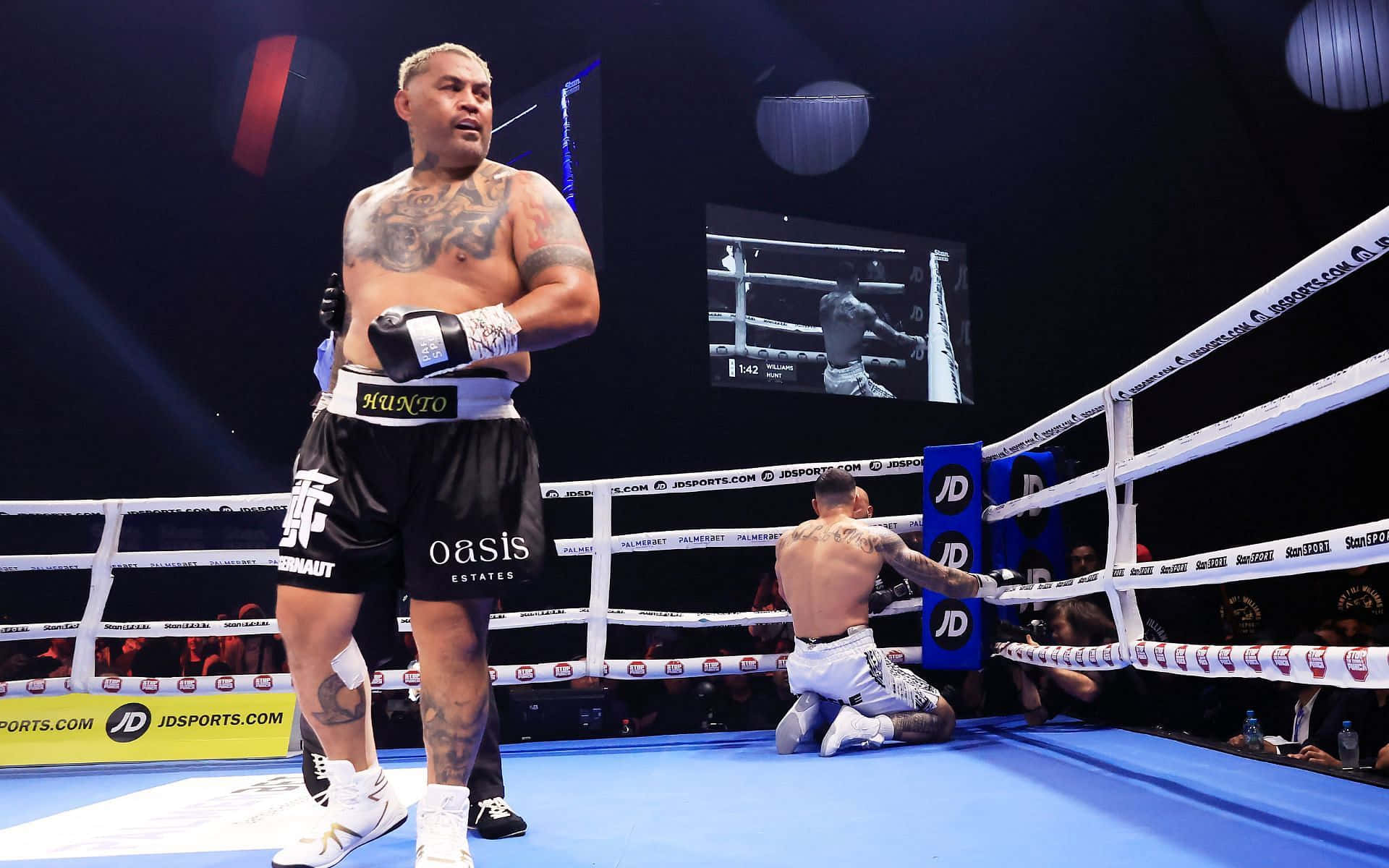 Mark Hunt, ring, arena lights, Full HD Desktop Wallpaper