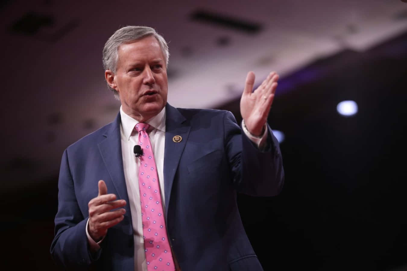 Mark Meadows, dark suit, pink patterned tie, HD Desktop Wallpaper