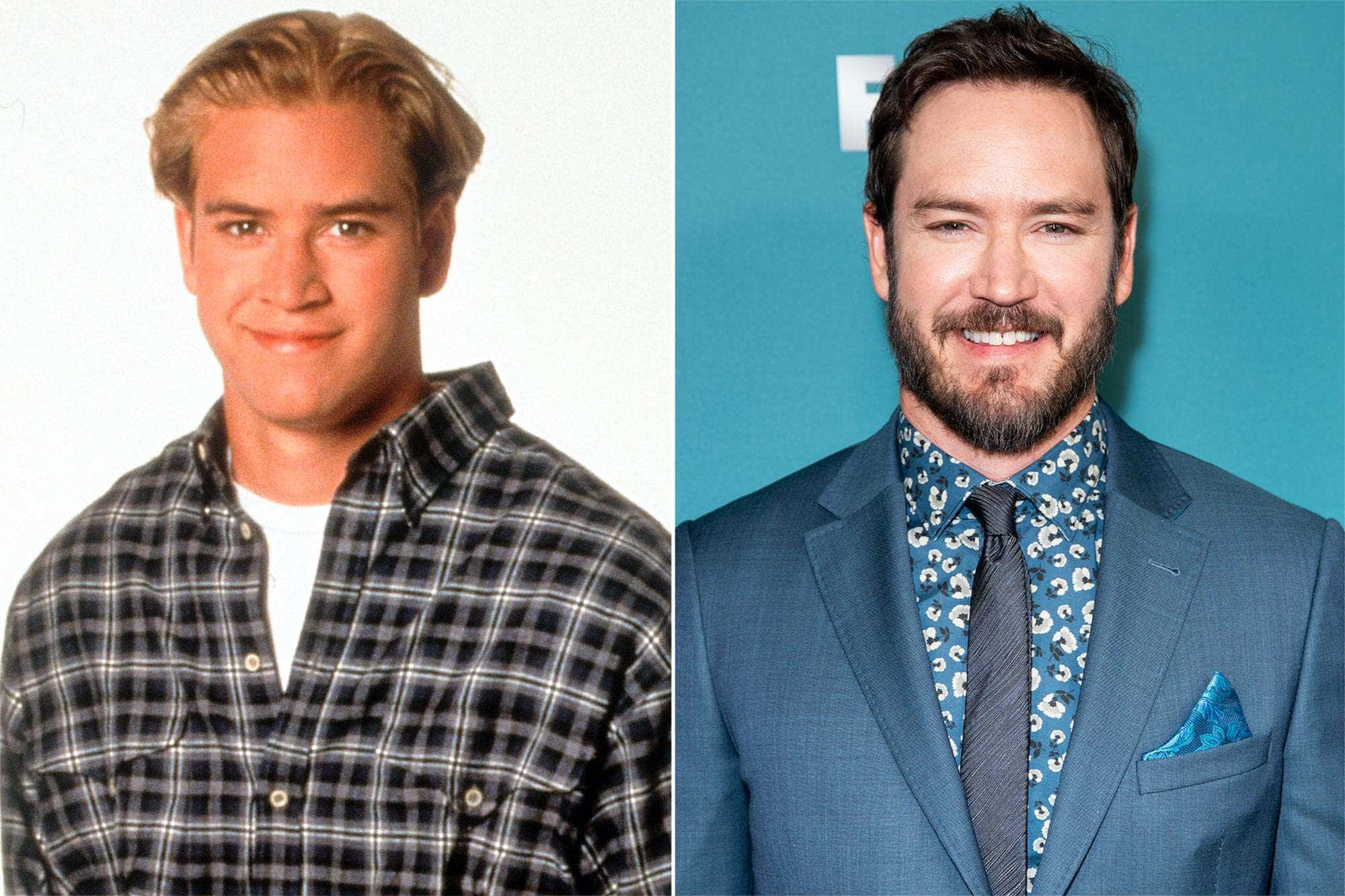 Mark-paul Gosselaar, plaid shirt, blue suit, Full HD Desktop Wallpaper