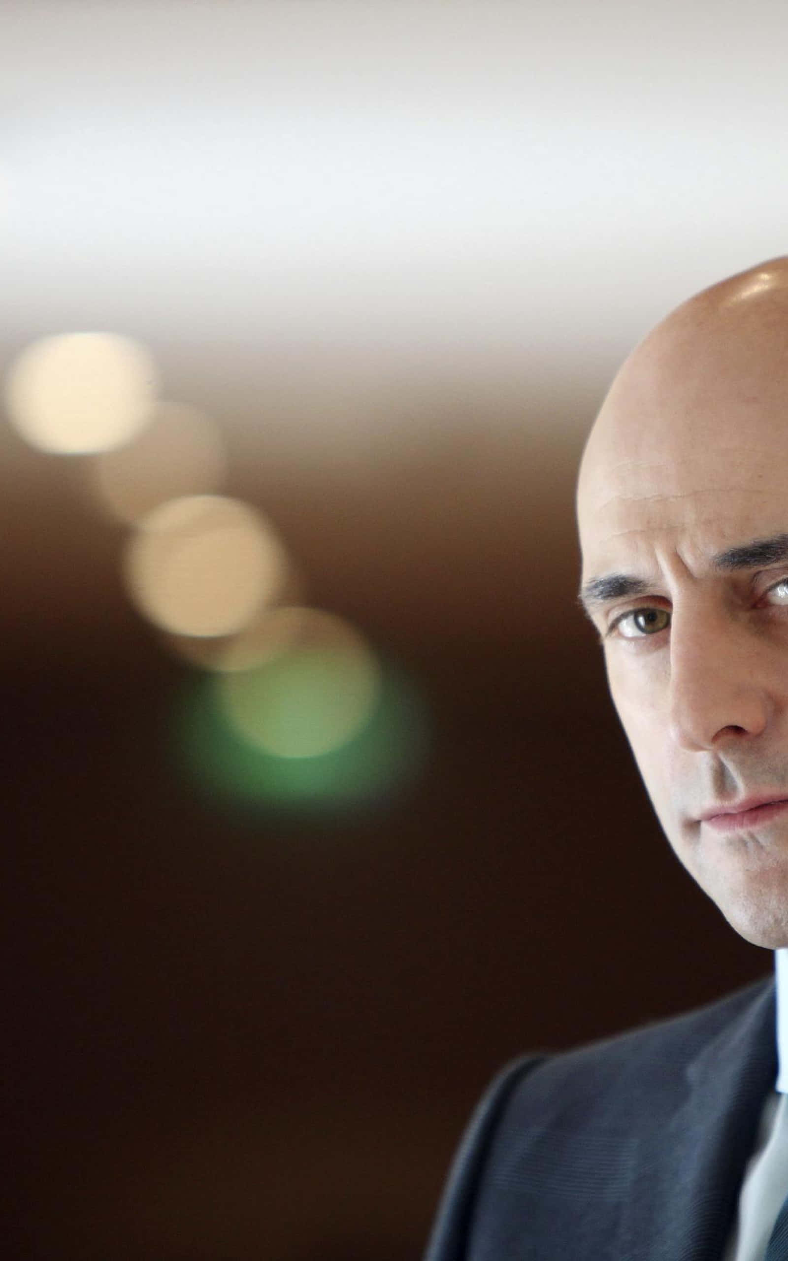 Mark Strong, classic suit, bald man, 2K Phone Wallpaper