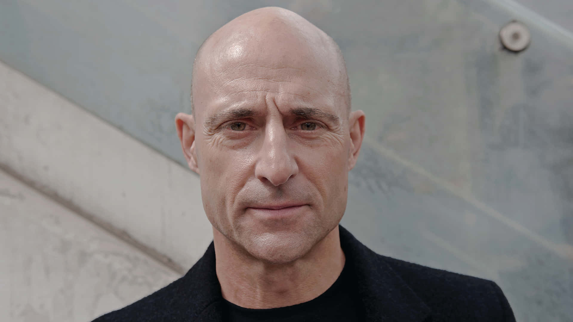 Mark Strong, bald man, intense eyes, Full HD Desktop Wallpaper