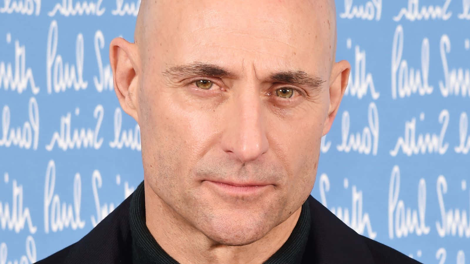 Mark strong, bald man, intense green eyes, HD Desktop Wallpaper