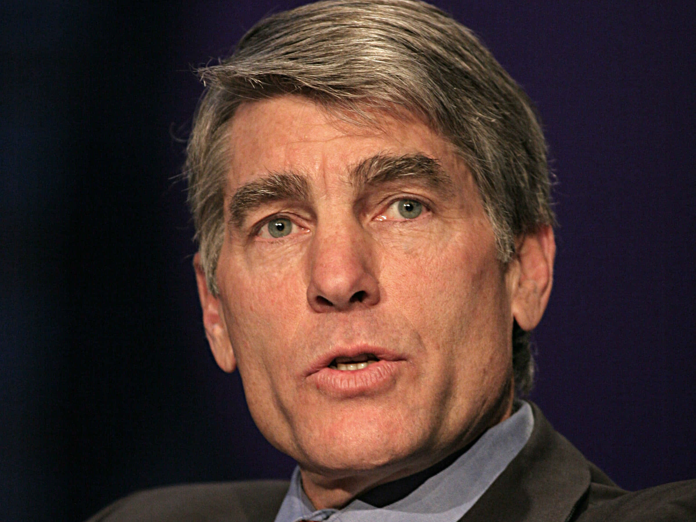 Mark Udall, gray hair, intense green eyes, Full HD Desktop Wallpaper