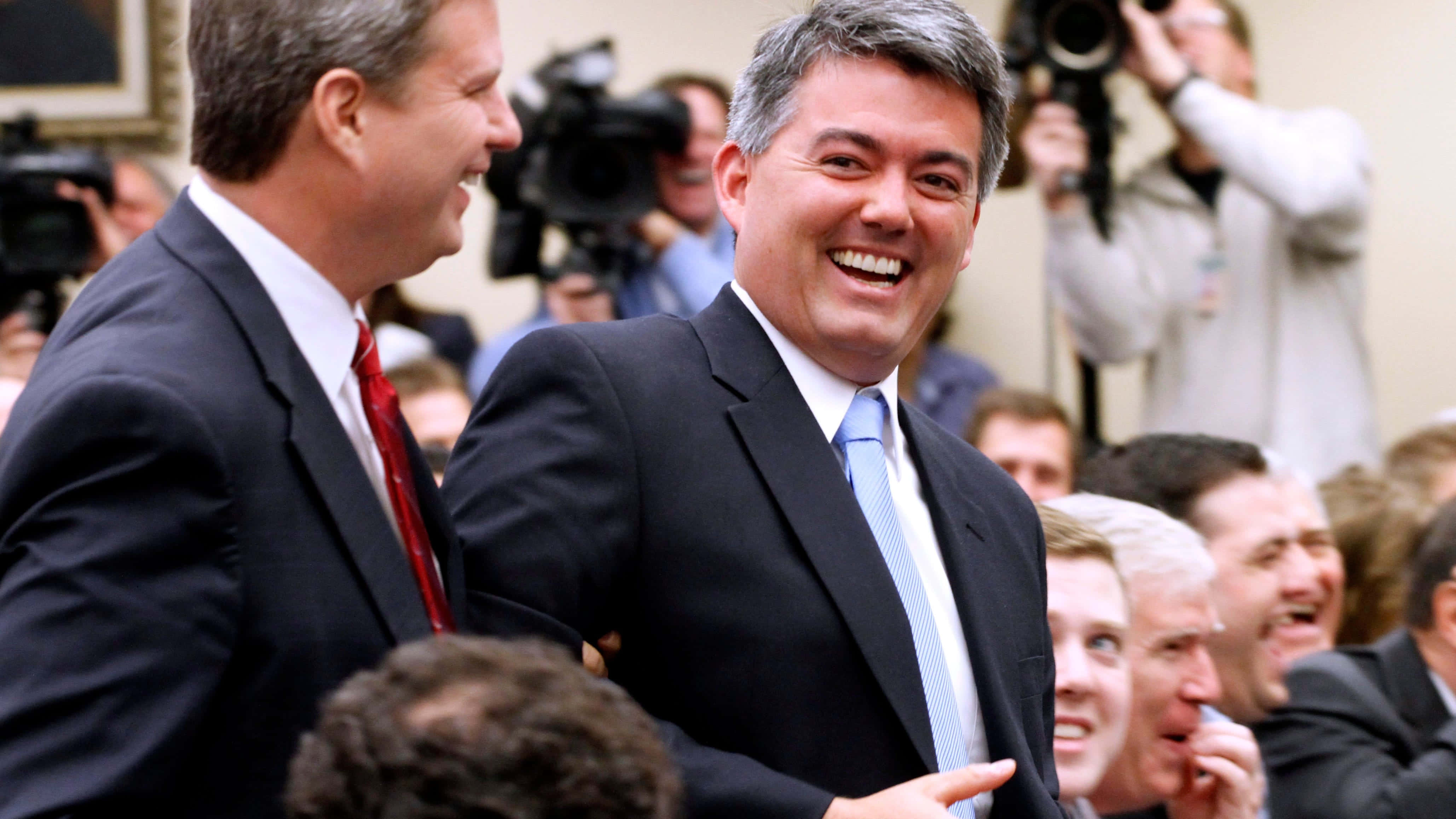 Mark Udall, Cheerful Mark Udall's Cousin, suit, 4K Desktop Wallpaper