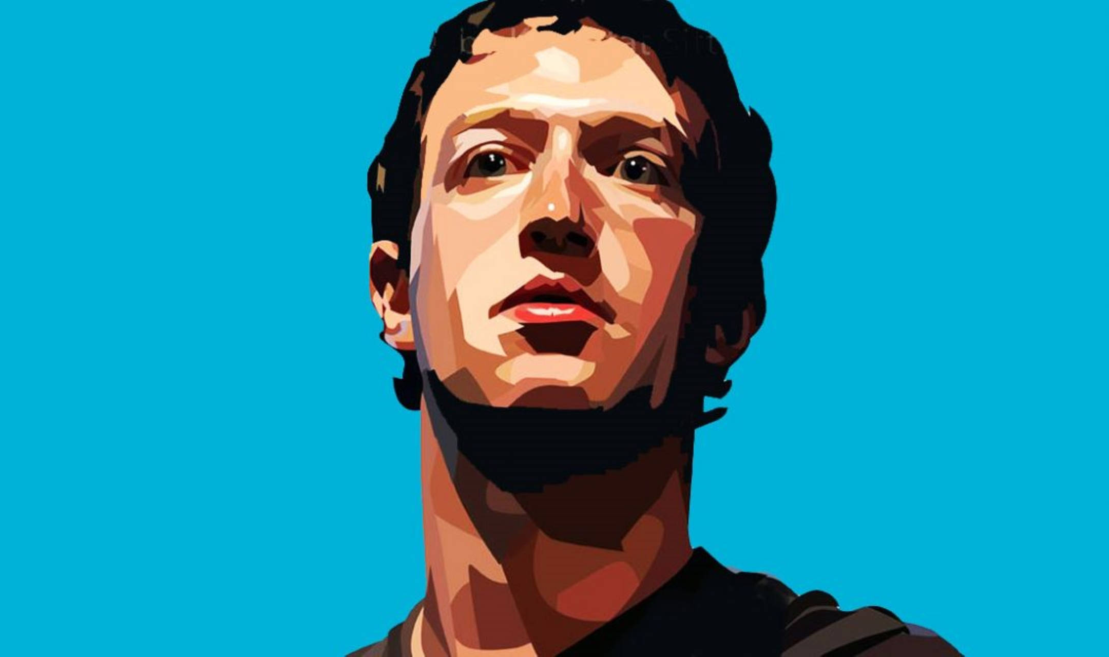 Mark Zuckerberg, dark hair, beard, Full HD Desktop Wallpaper