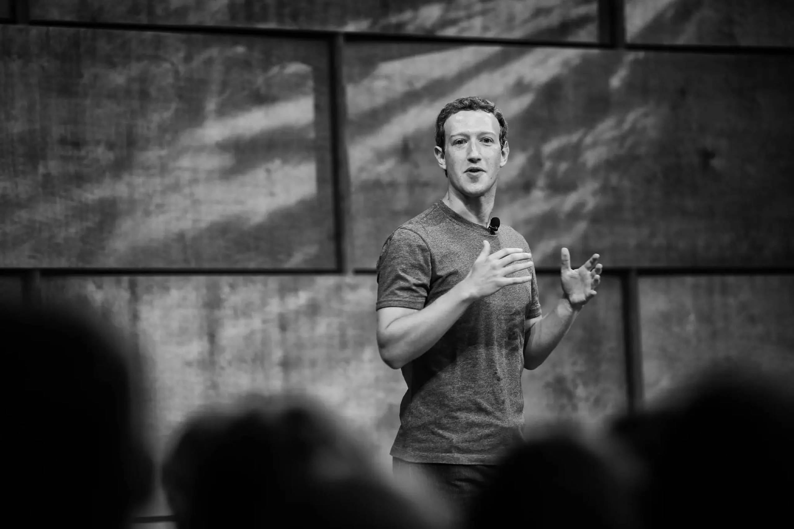 Mark Zuckerberg, tshirt, stage, 2K Desktop Wallpaper