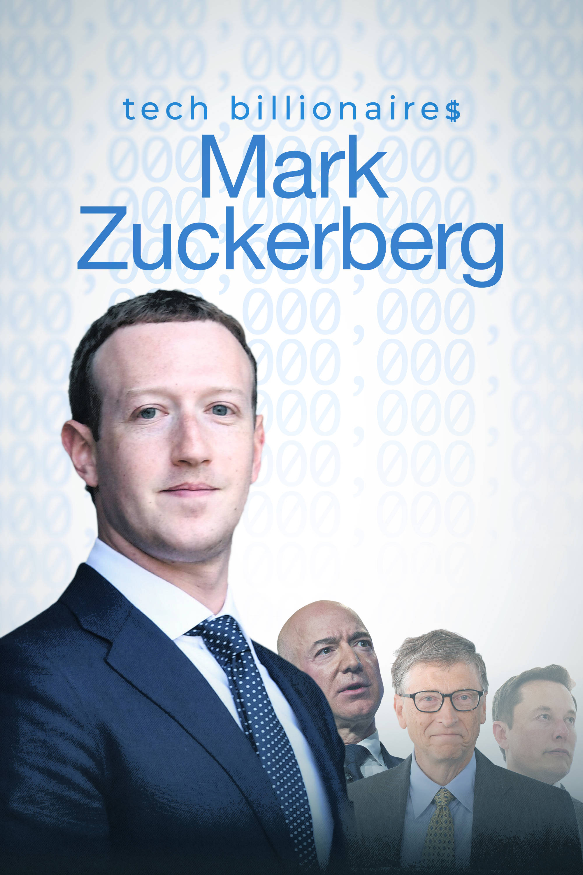 Mark Zuckerberg, dark suit, overlaid text, 2K Phone Wallpaper
