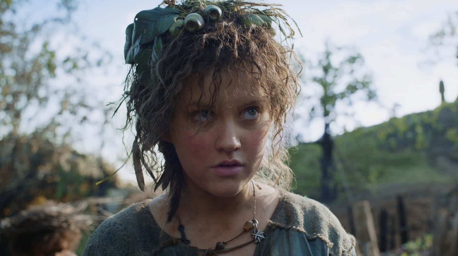 Markella Kavenagh, forest scene, wild hair, HD Desktop Wallpaper