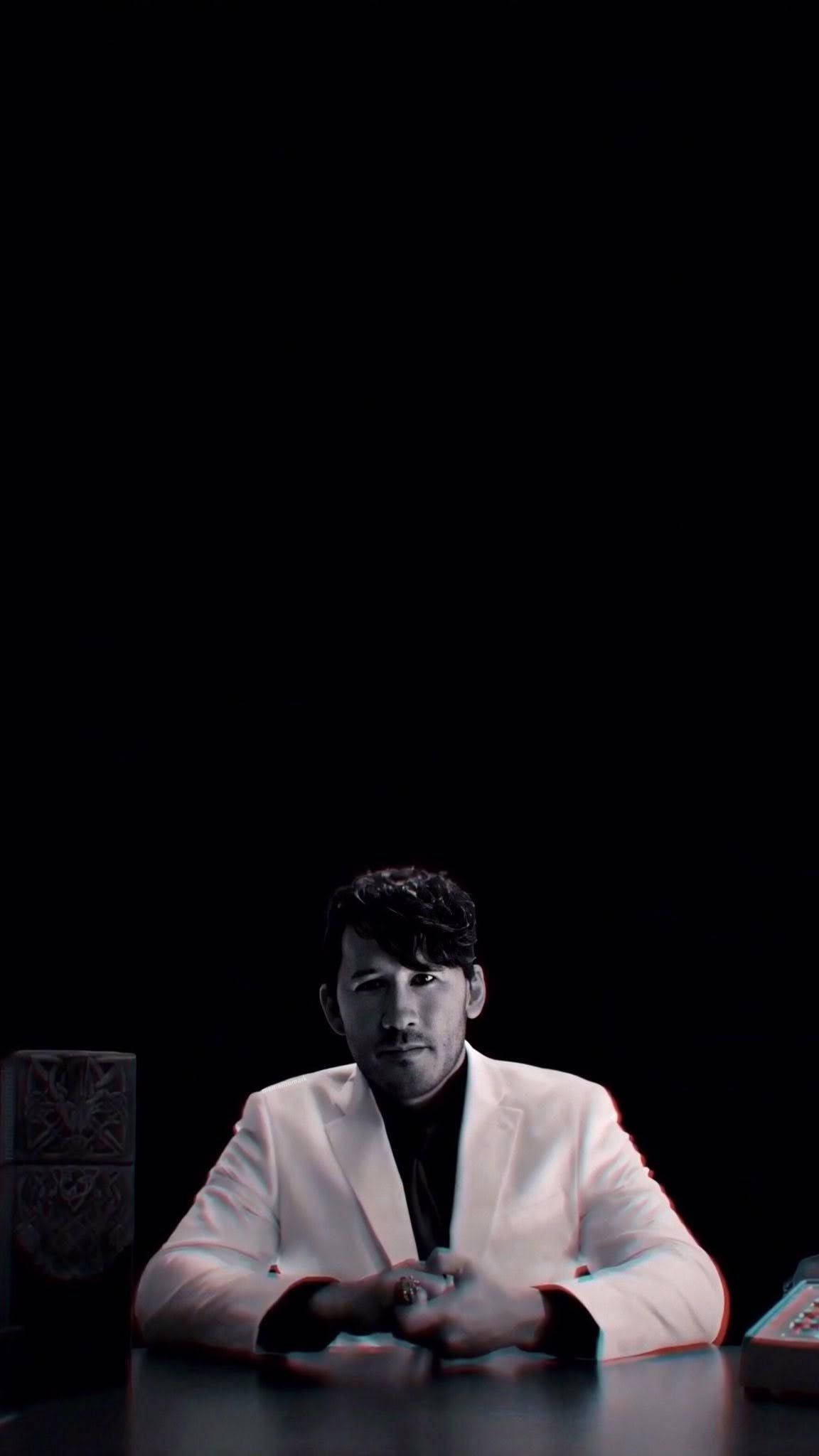 Markiplier, dark table, black background, Full HD Phone Wallpaper