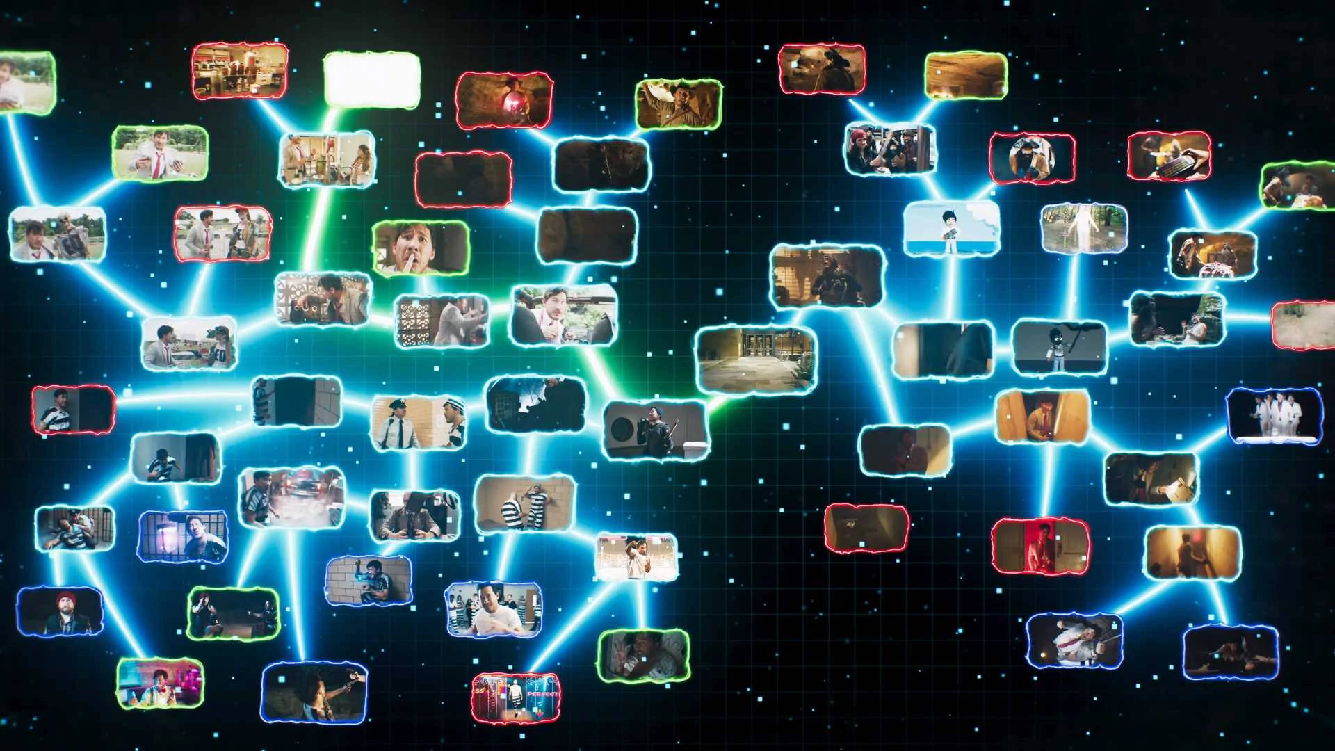 Markiplier, cosmic network, glowing video clips, Full HD Desktop Wallpaper