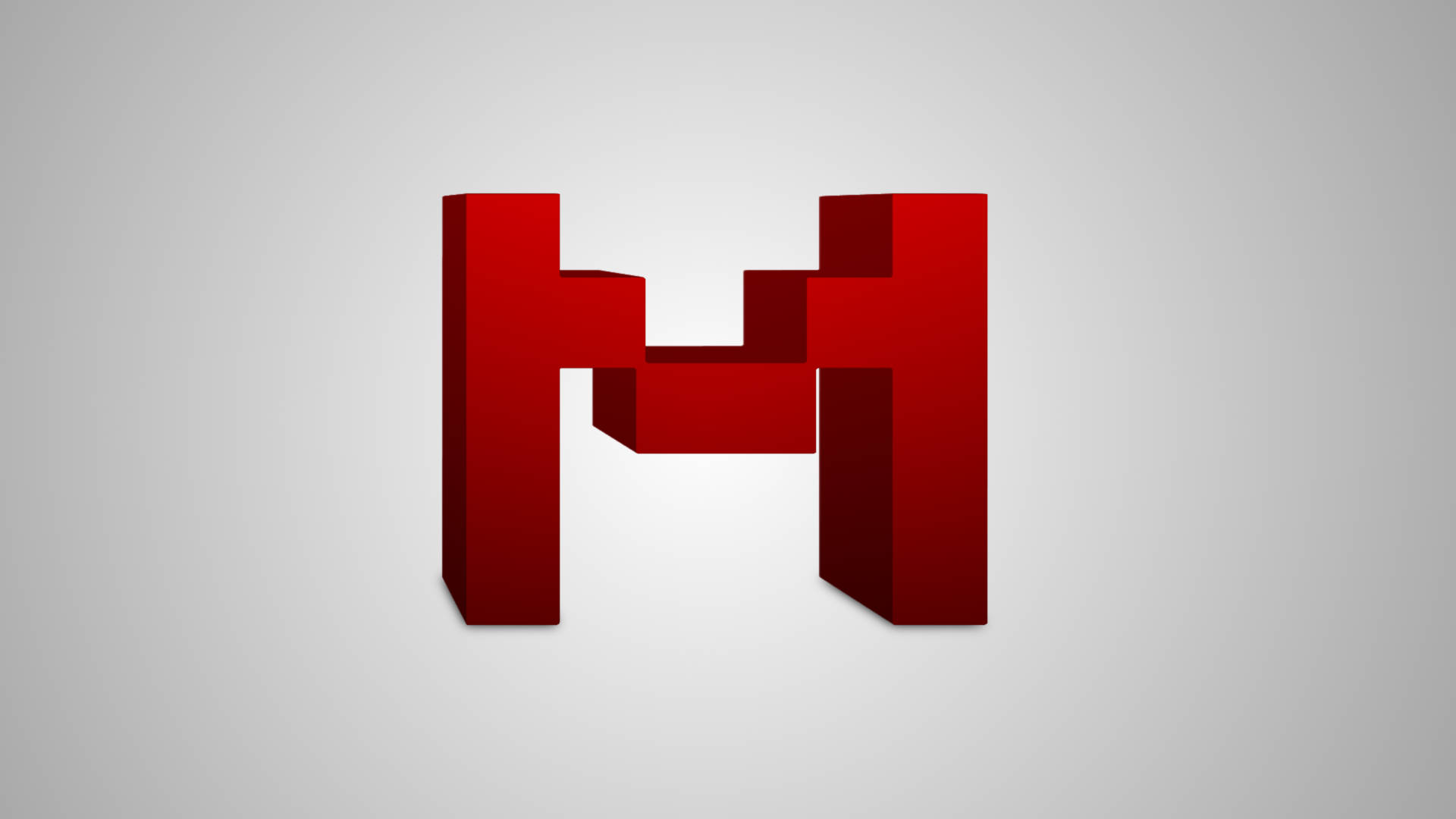 Markiplier, red logo, 3D letter M, Full HD Desktop Wallpaper