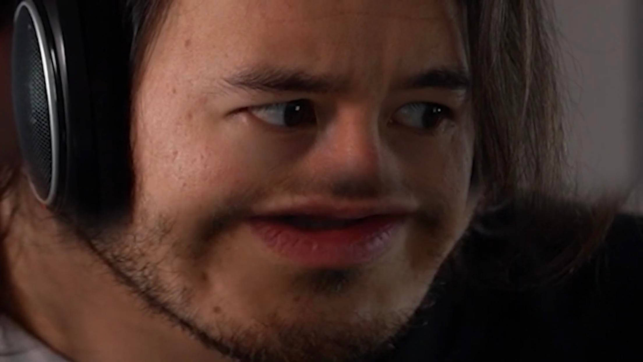 Markiplier, headphones, smirking, Full HD Desktop Wallpaper